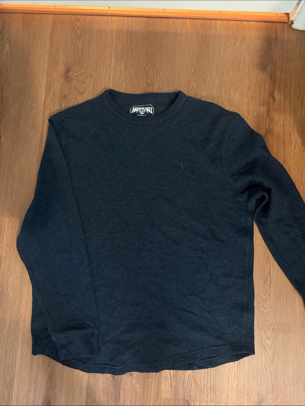 Navy American Eagle Thermal Shirt
